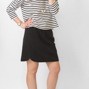 Bridge and Burn Cole black linen cotton skirt, xs